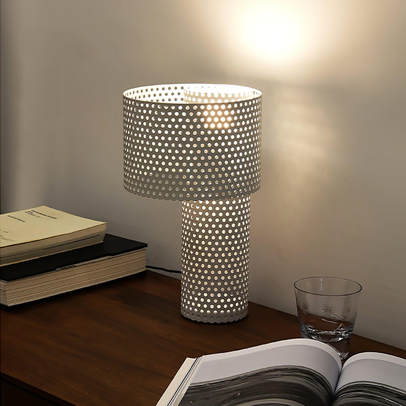 Embrey Modern Table Lamp - Stylish LED Nightstand Light for Bedroom, Living Room & Office - Warm White & Cool White Dimmable Lighting - Perfect for Reading, Relaxing & Decor