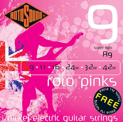 Rotosound R9 Super Light Guitar Strings - Bright Tone & Long-Lasting Durability for Acoustic & Electric Guitars | Perfect for Live Performances & Studio Recording
