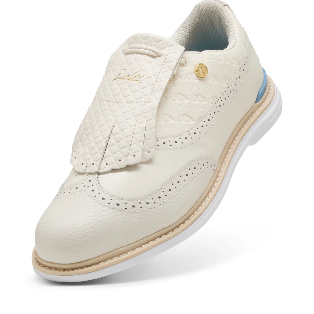 Puma X Arnold Palmer Royale Sneakers - Frosted Ivory & Zen Blue - Men's Casual Shoes for Walking, Running & Gym - Comfortable & Stylish Athletic Footwear