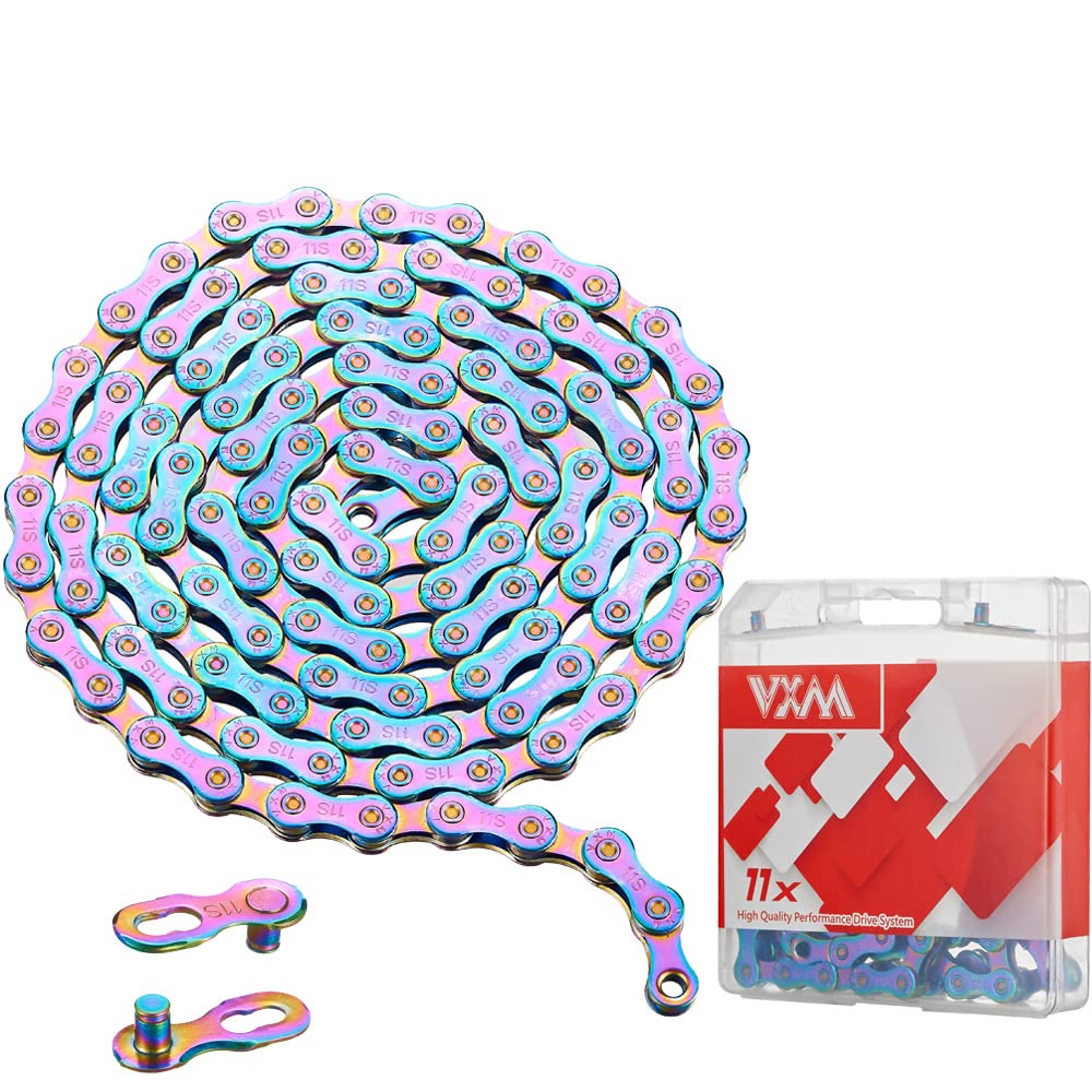 11-Speed Rainbow Bicycle Chain - 1/2