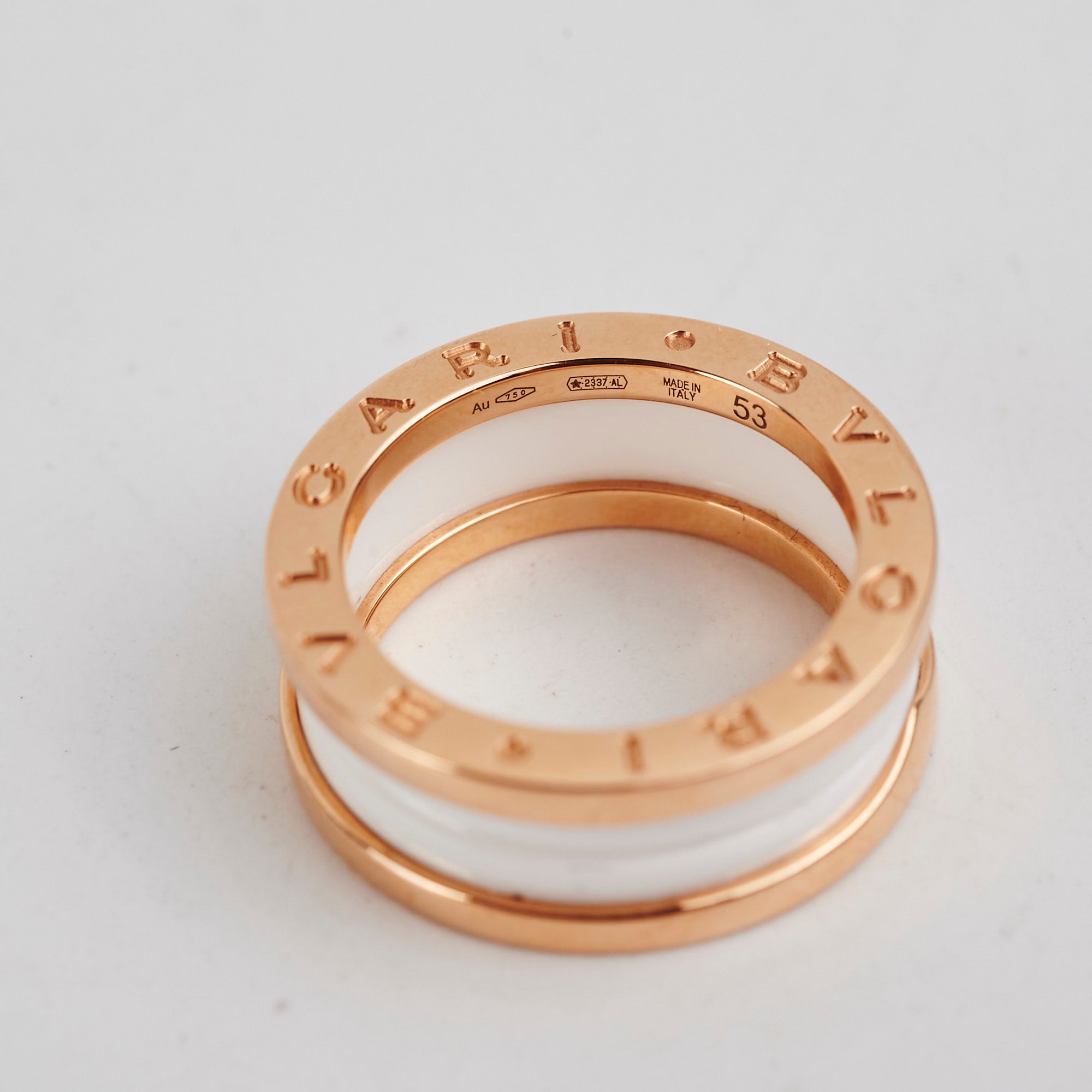 Bvlgari B Zero 1 18K Yellow Gold Ring for Women - Size 53 (US 6) - Luxury Italian Jewelry for Special Occasions & Gifts