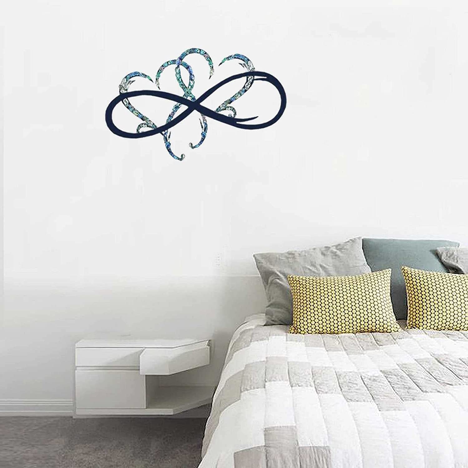 Diamond Infinity Heart Metal Wall Art - Elegant Infinity Metal Wall Decor for Home & Garden - Perfect for Outdoor, Living Room, Bedroom & Yard Decoration (Size B) | Ideal for Wedding Gifts, Housewarming & Romantic Home Decor