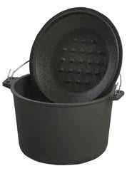 6 Qt Cast Iron Covered Soup Pot – Heavy Duty Dutch Oven for Cooking, Stewing & Baking – Perfect for Soups, Stews, Bread & More