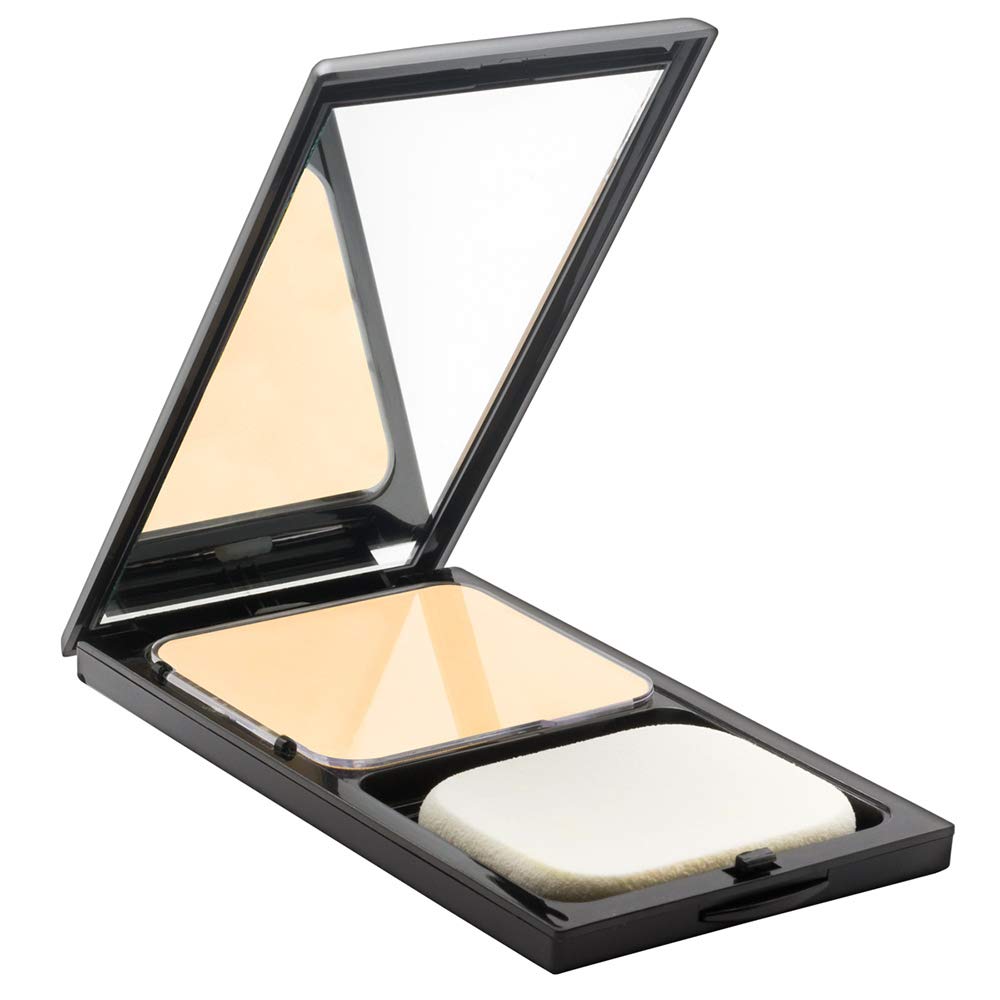 Sacha Buttercup Translucent Face Powder Compact - Oil Control & Shine-Free Pressed Powder for Medium to Dark Skin Tones (0.45 oz) | Perfect for Daily Makeup, Touch-Ups & Matte Finish All Day