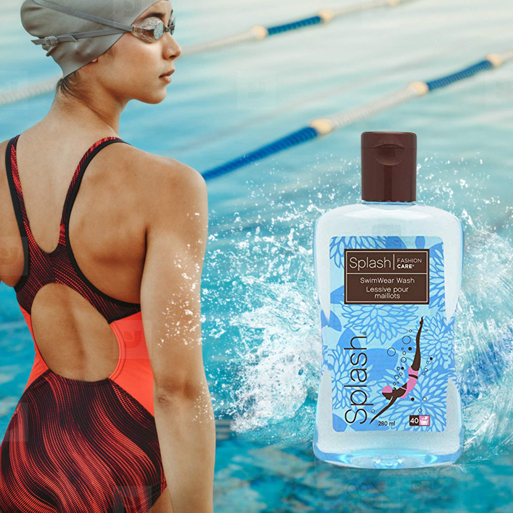 Gentle Swimwear & Wetsuit Laundry Detergent - Chlorine Neutralizer for Delicate Fabrics | Travel-Sized 9.46 fl oz | Perfect for Swimsuits, Activewear & Travel Use