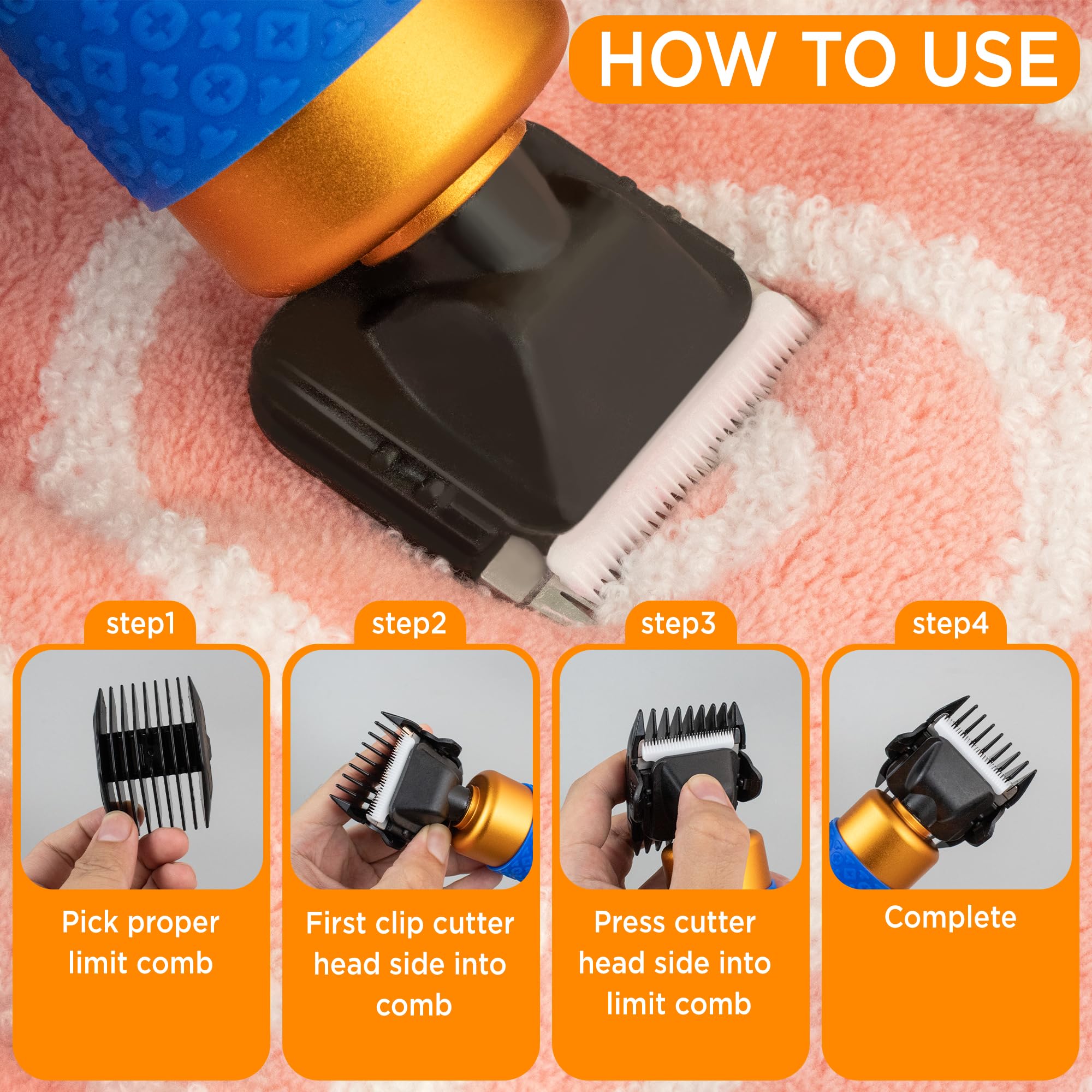 Electric Carpet Trimmer with Shearing Guide & 2 Blades - Adjustable Speed Rug Tufting Carver Clippers - Professional Carpet Carving Tool for Handmade Rugs, DIY Projects & Home Cleaning - Perfect for Rug Repair, Crafting & Floor Maintenance