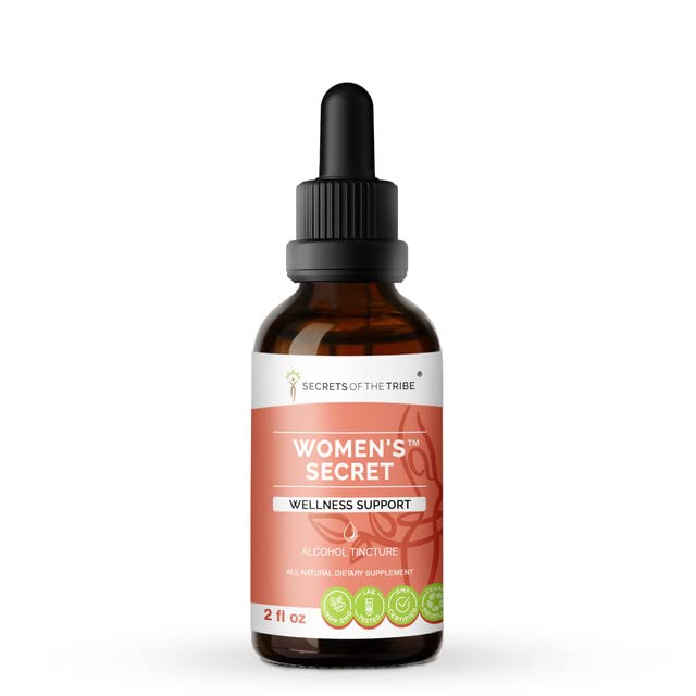 Premium Women's Secret Alcohol Extract - High-Potency Herbal Drops with Tribulus, Red Raspberry, Pine Pollen & Superfoods | Natural Wellness Tincture for Hormone Balance & Vitality | 2oz Bottle for Daily Energy Support & Women's Health