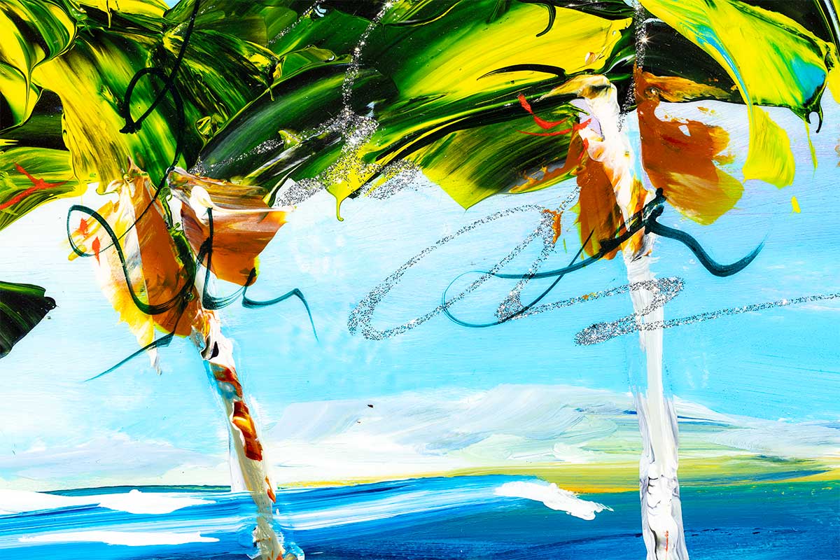 Original Beach Day Painting - Coastal Wall Art for Living Room & Bedroom Decor - Perfect for Beach House & Vacation Home Style