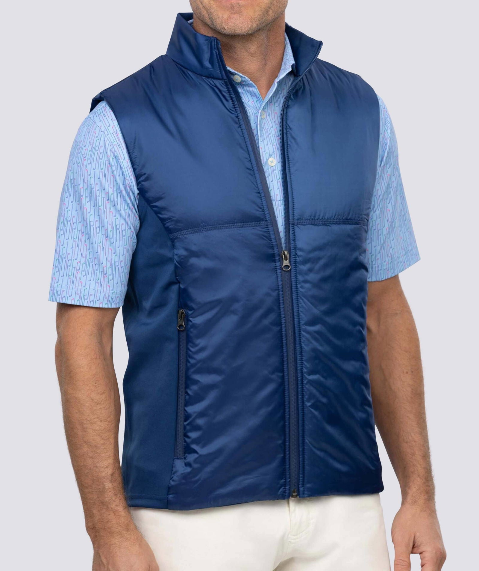 Taft Full Zip Vest for Men - Lightweight Quilted Puffer Vest with Zipper - Perfect for Outdoor Hiking, Camping & Casual Wear