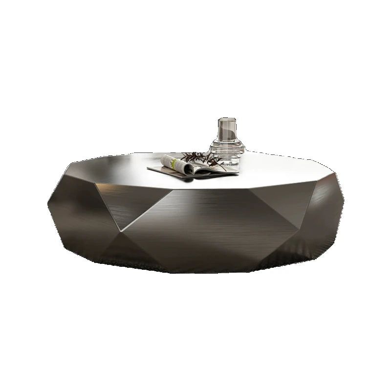 Italian Designer Metal Coffee Table - Modern Living Room Accent Table for Home Decor & Entertaining
