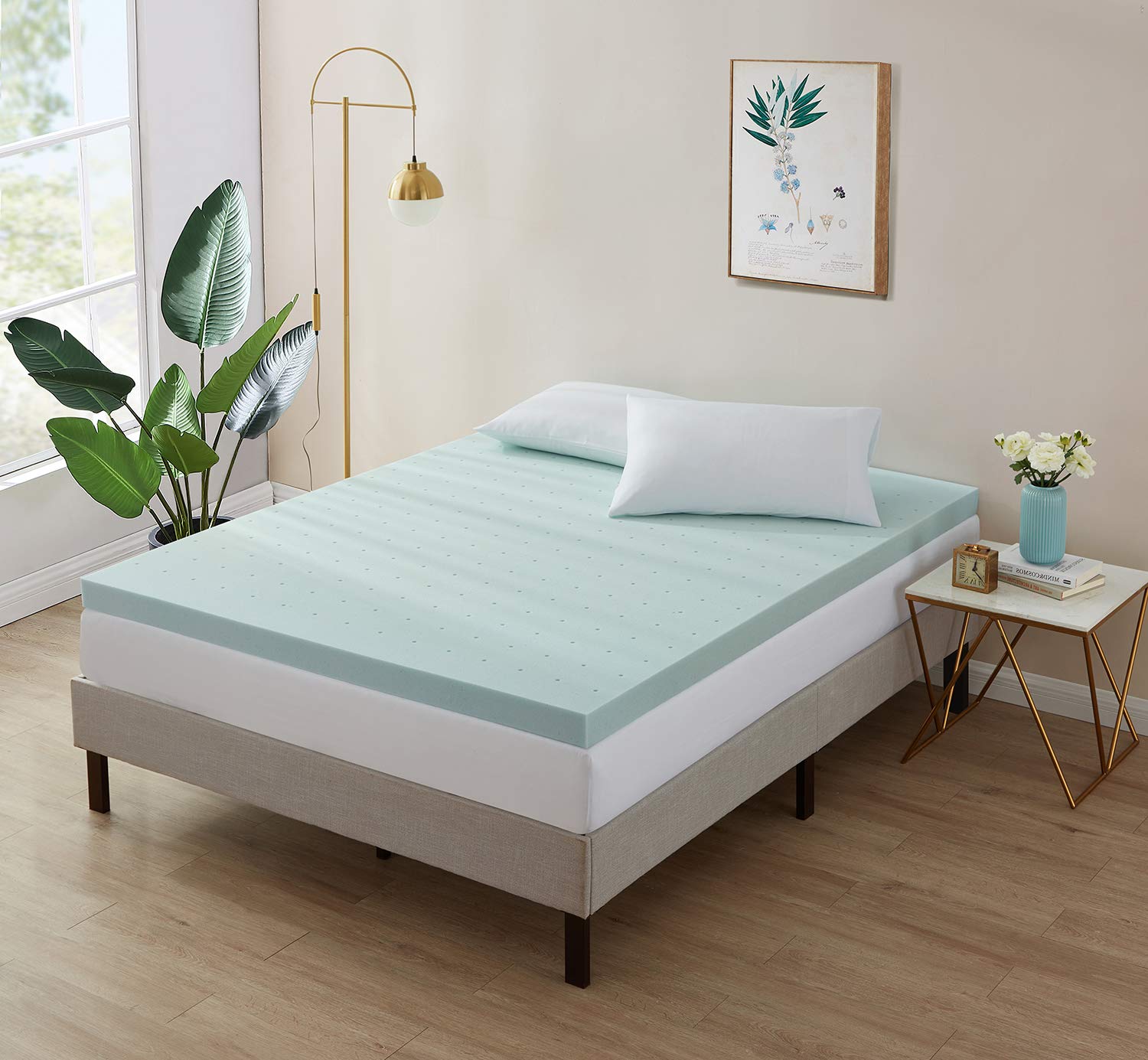 Empyrean 3 Inch Gel-Infused Cooling Memory Foam Mattress Topper - California King Size | Pressure Relief & Temperature Regulation for Better Sleep | Perfect for Hot Sleepers & Back Pain Relief