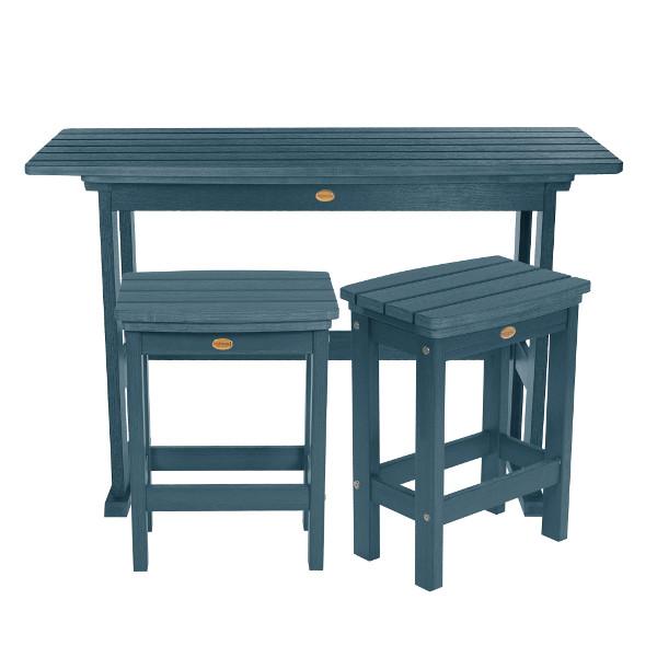 Lehigh 3-Piece Counter Height Balcony Set - Outdoor Patio Furniture for Small Spaces, Bistro Dining, and Apartment Living