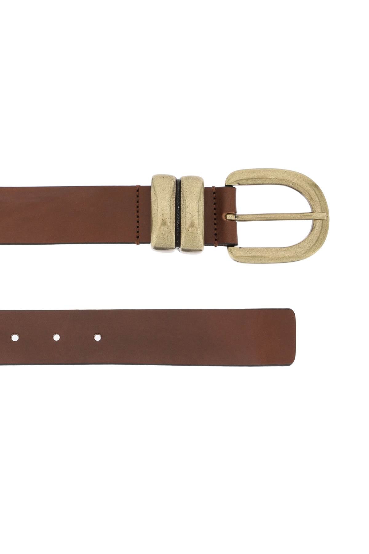 By Malene Birger Zoira Genuine Leather Belt for Women - Stylish Waist Accessory for Dresses, Jeans & Office Wear