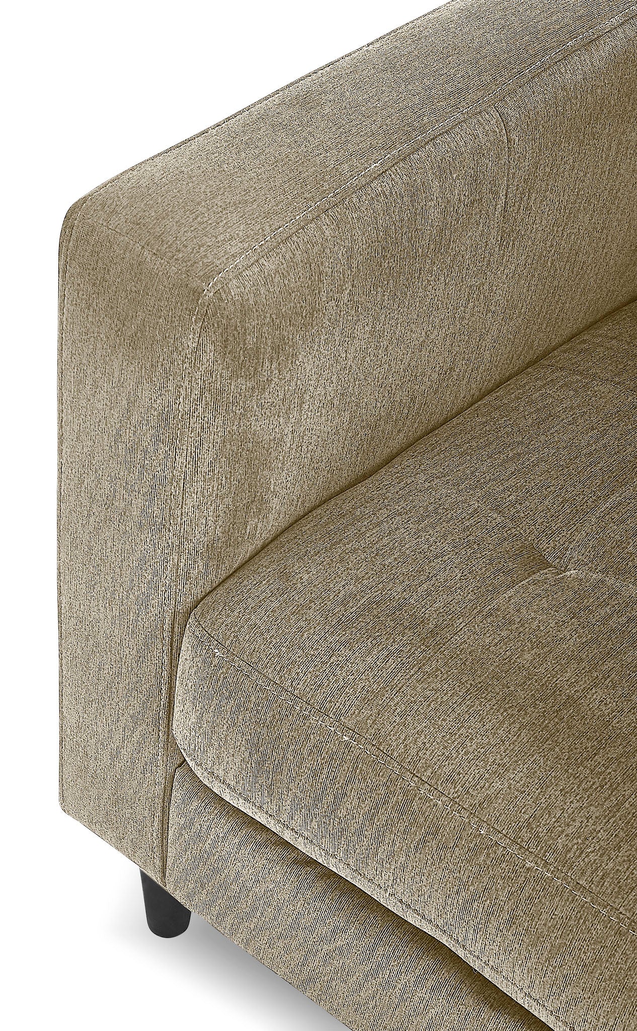 Anthena Sofa Taupe - Modern Comfortable Fabric Sofa for Living Room, Lounge & Home Decor