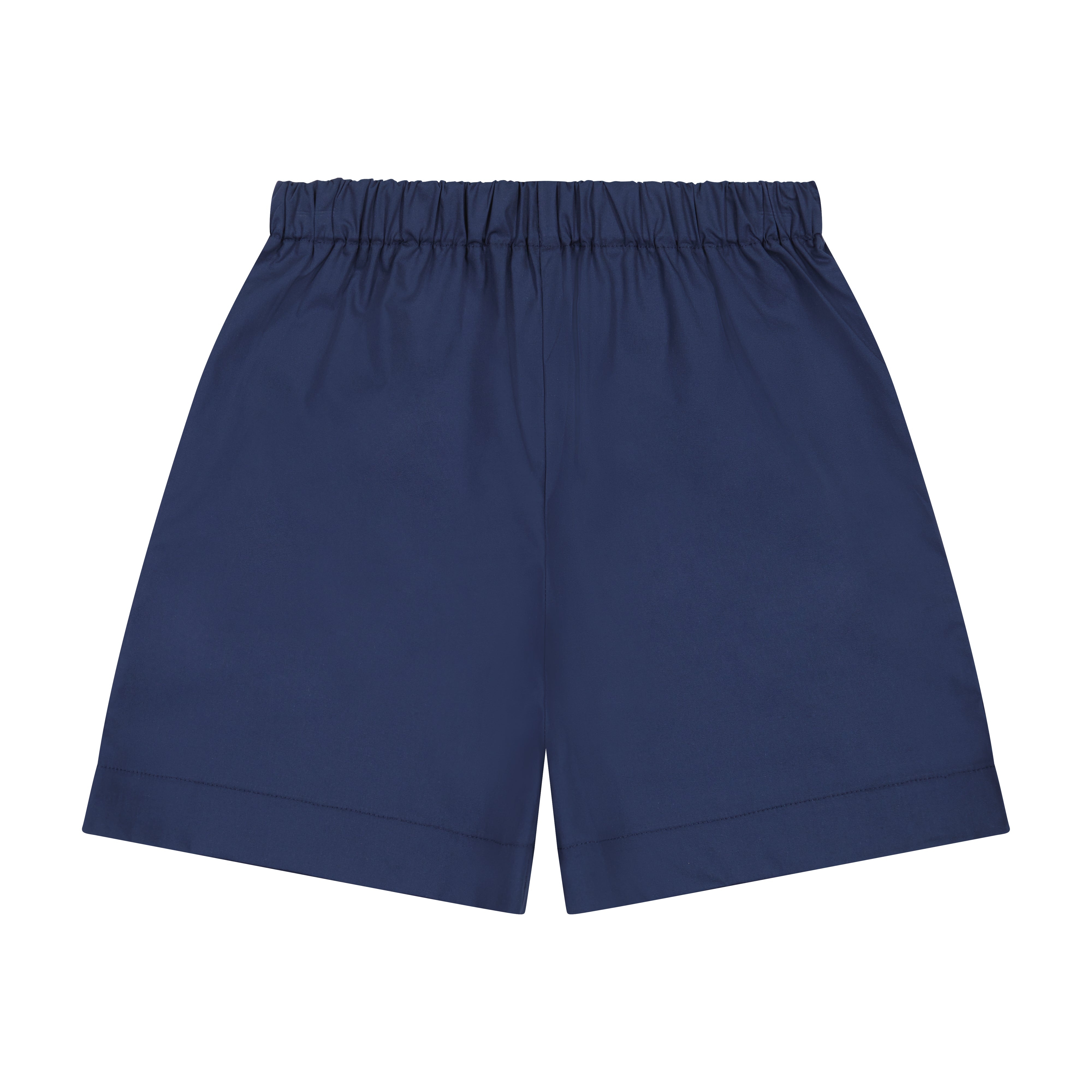 navy cotton poplin
