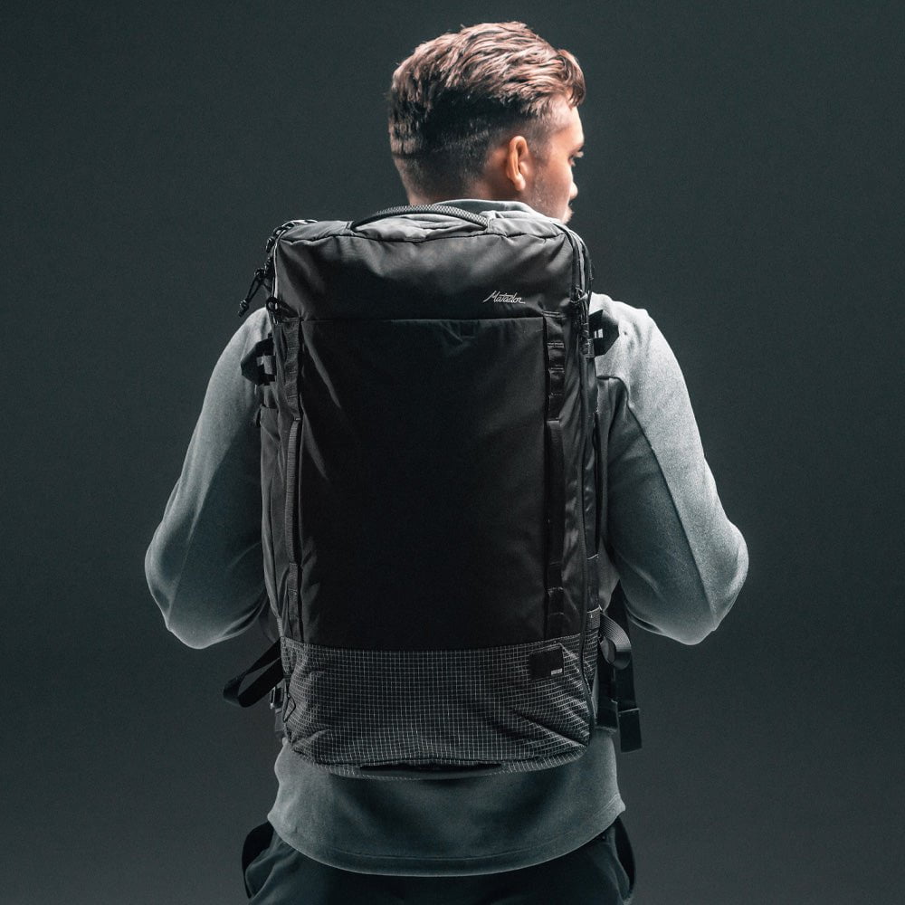 Matador Globerider45 Travel Backpack - 45L Lightweight Waterproof Hiking Backpack for Men & Women - Perfect for Camping, Backpacking & Adventure Travel