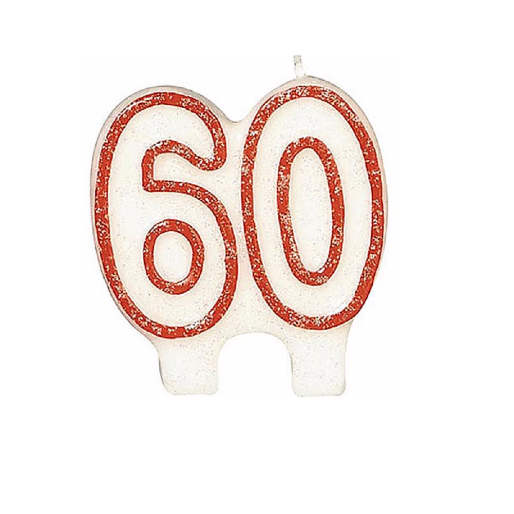 60-Pack White and Red Celebration Candles for Birthday, Wedding, Anniversary Parties – Bulk Party Supplies for Festive Decorations