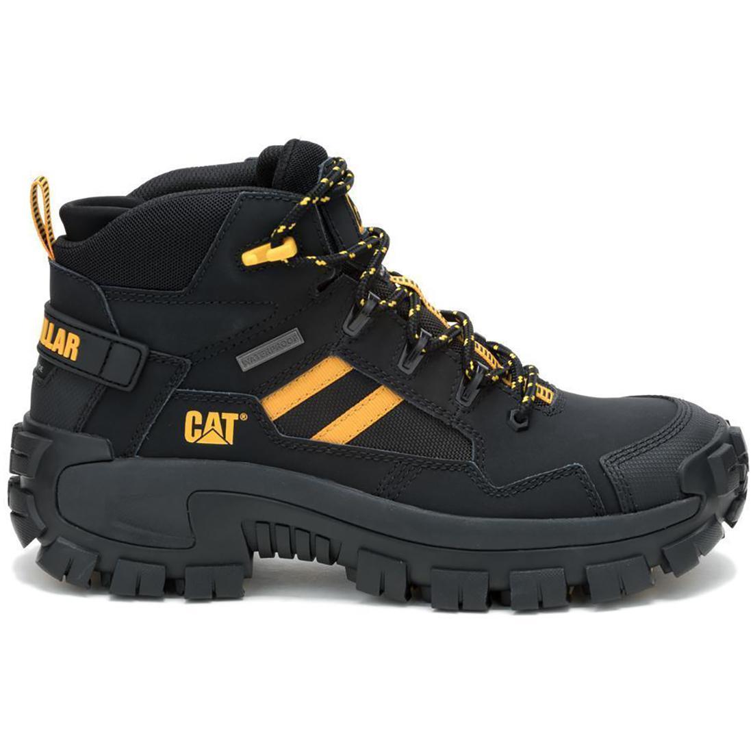 **Invader Mid Vent Waterproof Composite Toe Work Boots for Men - Black - Durable Safety Shoes for Construction, Hiking & Outdoor Work**