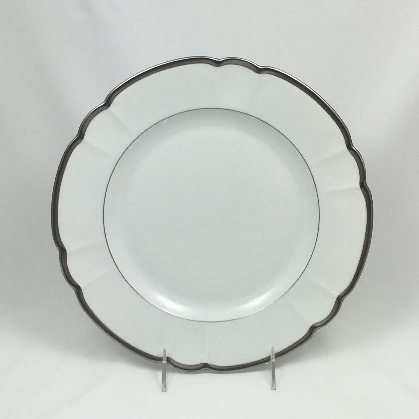 Colette Platinum Elegant Dinner Plate Set - Fine Bone China for Formal Dining & Special Occasions