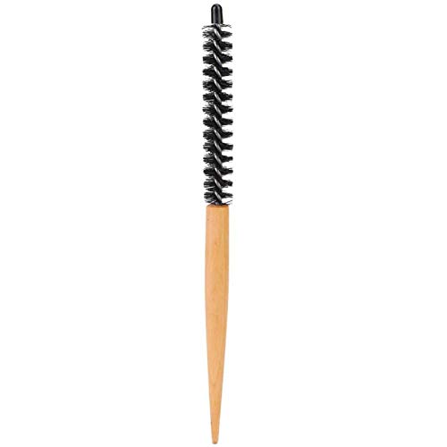 20mm Mini Round Wooden Hair Brush with Nylon Bristles - Salon Quality Blow Drying Brush for Curly Hair, Quiff Styling, Bangs Lifting & Beard Care | Perfect for Home & Professional Hair Styling