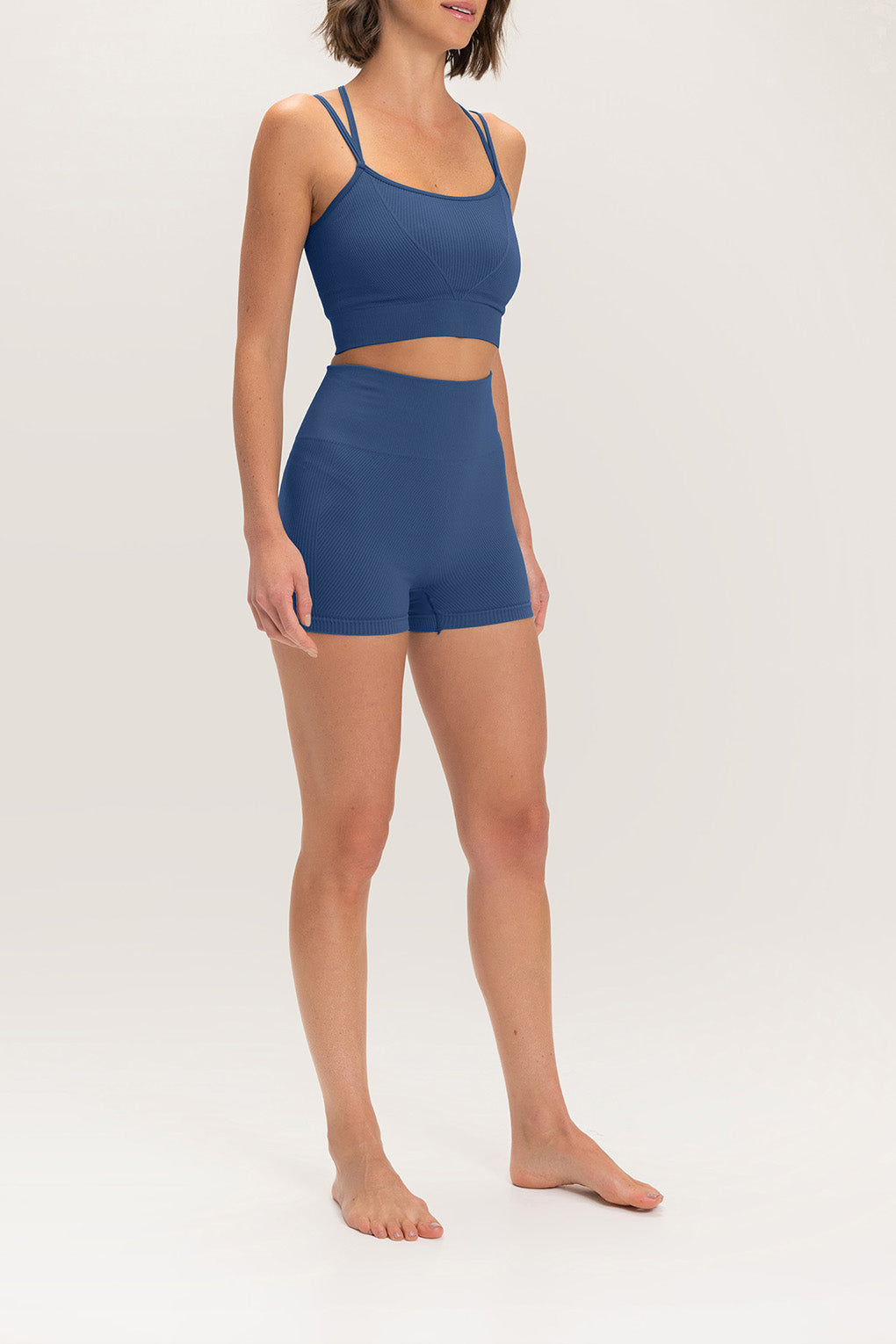 Soft Seamless Yoga Shorts for Women - High Waisted Workout Shorts with Pockets - Perfect for Gym, Running & Lounge Wear