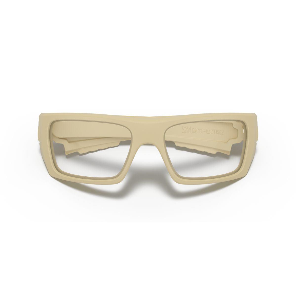 Oakley SI Ballistic Det Cord Sunglasses - Desert Tan/Clear Lens - Military & Tactical Eyewear for Outdoor Sports & Adventure - Model 0OO9253 925317