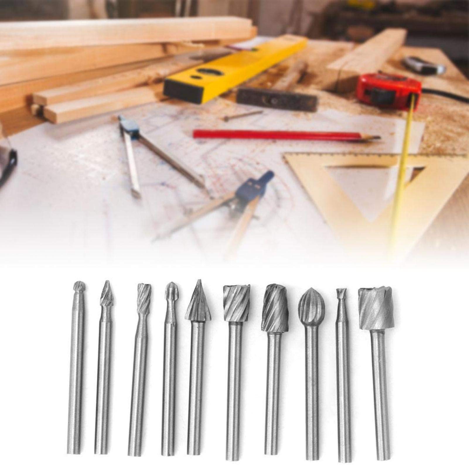 High Speed Steel Metal File Set - Wood & Metal Engraving, Cutting, Chamfering & Slotting Tools - Perfect for DIY Projects, Jewelry Making & Woodworking