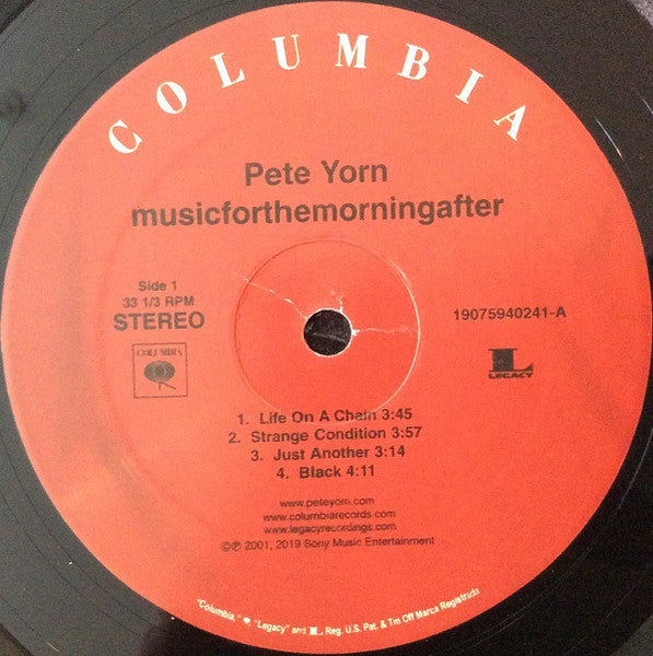 Pete Yorn - Music for the Morning After (2xLP, Album, Reissue, Remastered) - Near Mint (NM/M) Vinyl Record - Perfect for Morning Coffee & Relaxing Music Sessions