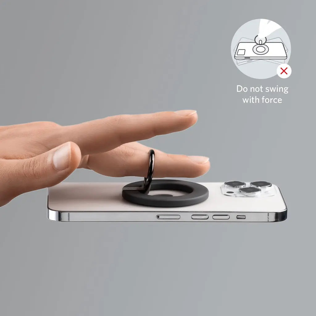 MagGo 610 Magnetic Phone Ring Holder - Strong Grip & Stand for iPhone, Samsung, Google Pixel - Perfect for Driving, Gym, Work & Everyday Use
