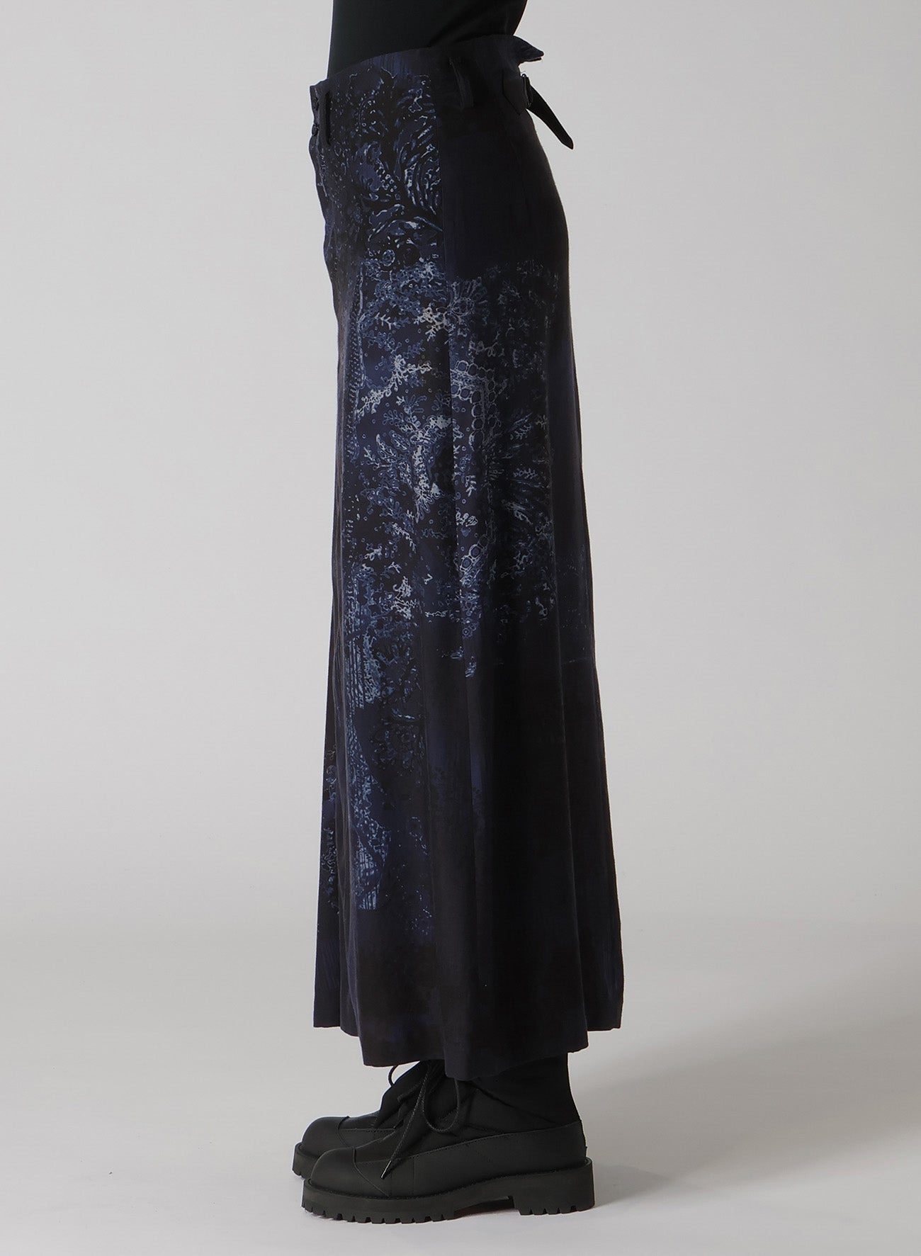 Elegant CU/Twill Lace Design PT Right Flare Skirt - Perfect for Casual Outings, Office Wear & Special Occasions