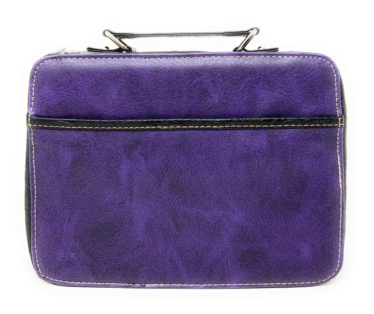 Western Embroidery Scripture Women's Rhinestone Cross Bible Verse Handbag Wallet - 5 Colors - Church, Bible Study & Sunday Service Accessory