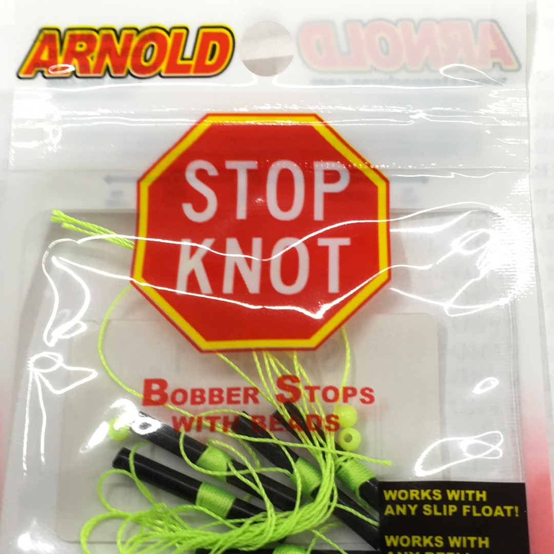 Arnold Stop Knot Bobber Stops with Beads - Fishing Float Stoppers for Freshwater & Saltwater Anglers - Perfect for Casting, Trolling, and Fly Fishing