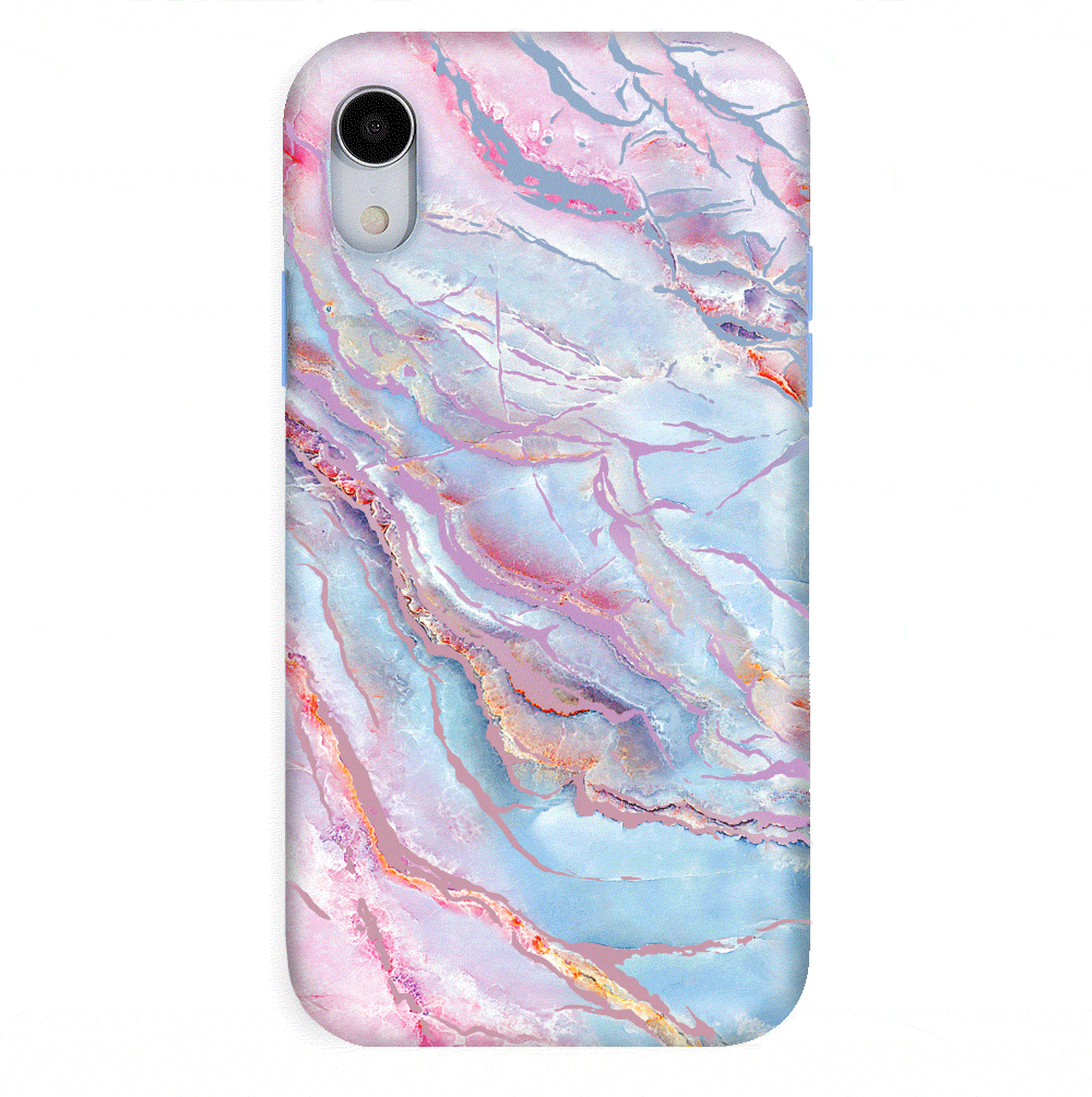 Holo Moonstone Marble iPhone Case - Protective & Stylish Phone Cover for iPhone 13/14/15 Pro Max - Perfect for Everyday Use, Travel & Gift Giving