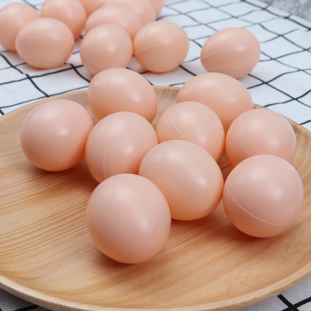 ABOOFAN 35pcs Wooden Easter Eggs - Fake Chicken Nesting Eggs, Unfinished DIY Craft Eggs for Easter Decorations, Party Supplies & Kids Crafts - Perfect for Home Decor, Easter Hunts, and DIY Projects