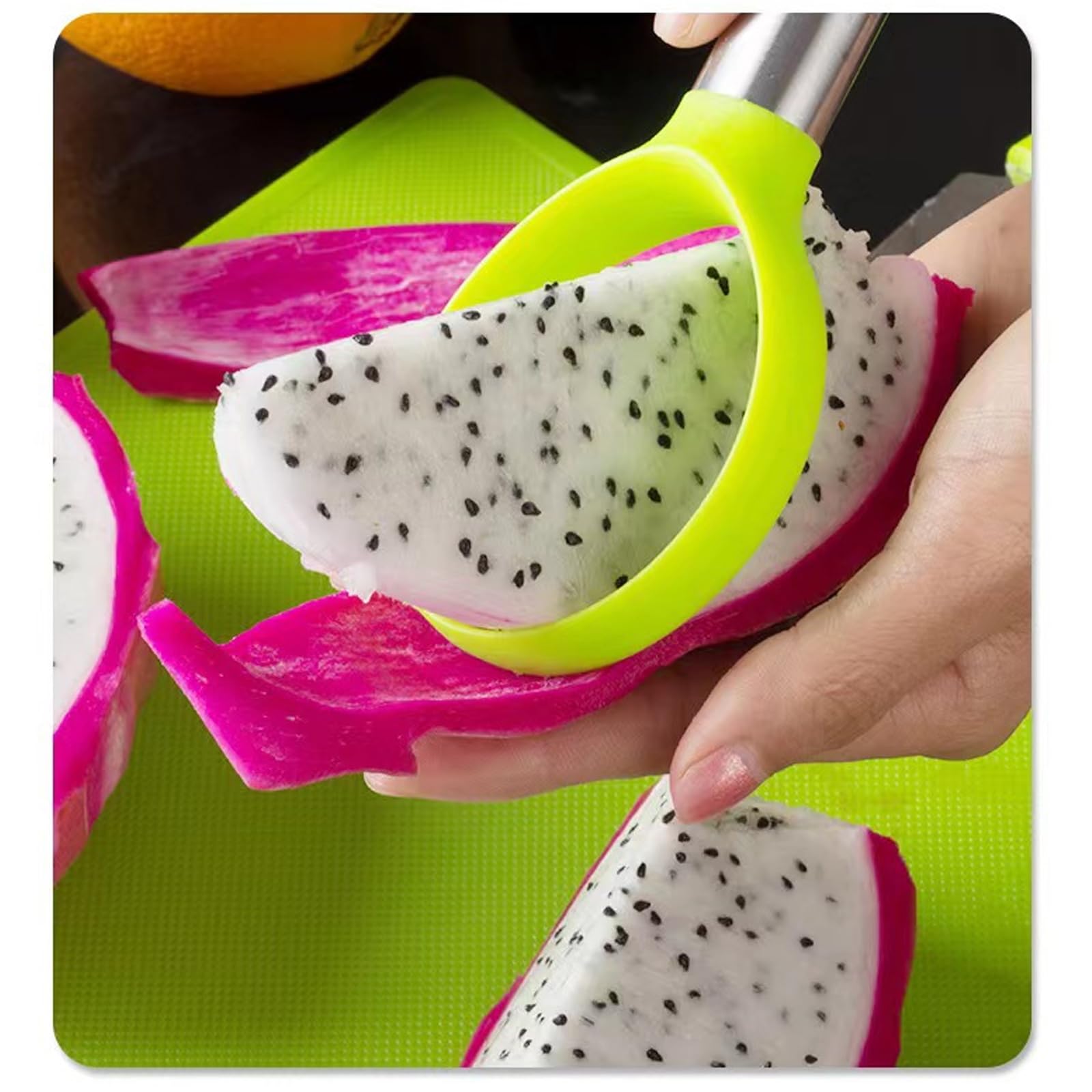 9-Piece Stainless Steel Fruit Tool Set - Apple Slicer, Avocado Cutter, Watermelon Slicer, Kiwi Scooper with Seed Remover - Kitchen Gadgets for Fruit Shaping, Salad Prep & Party Platters