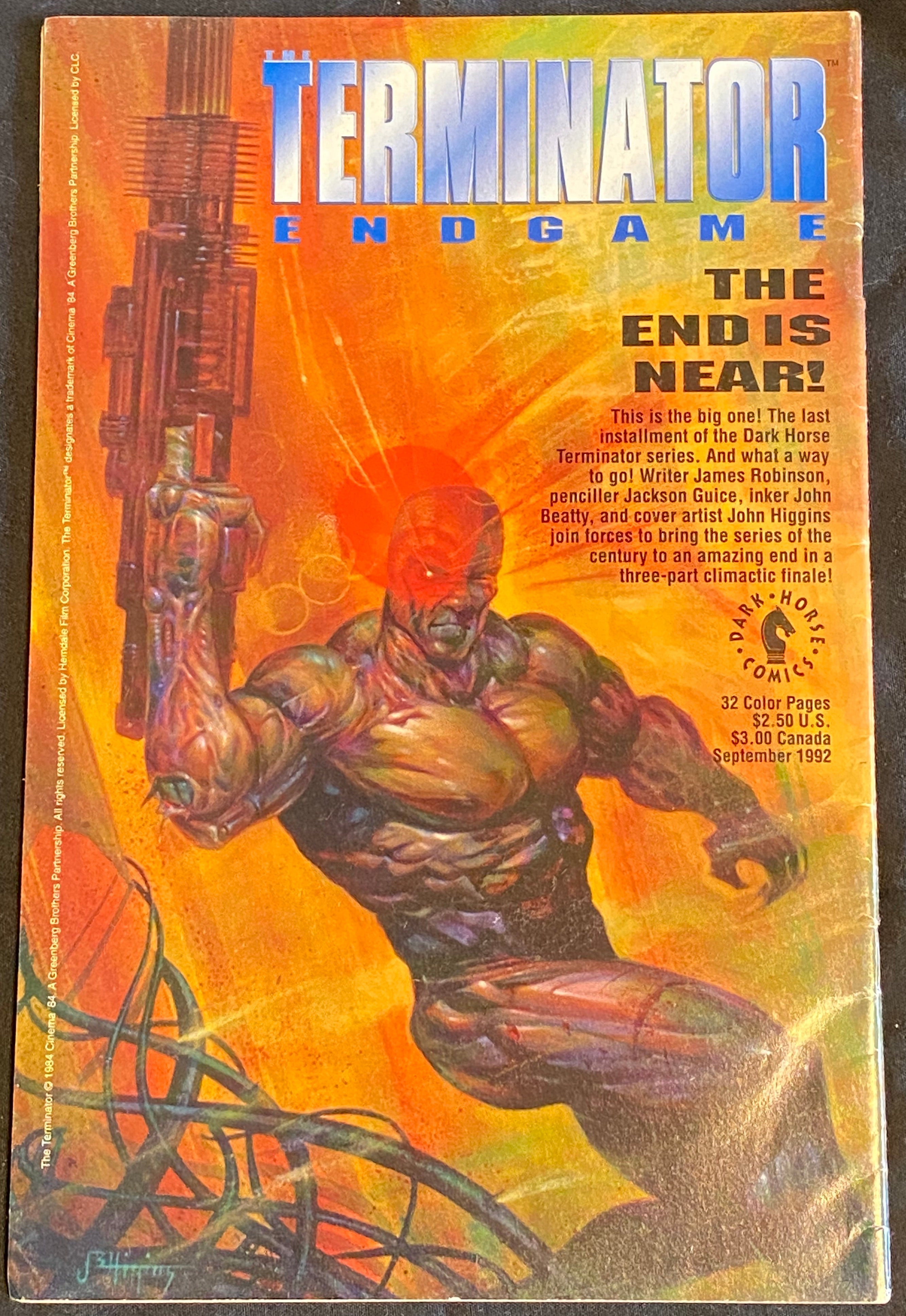 RoboCop vs. Terminator #1 of 4 Comic Book - Dark Horse Comics (July 1992) | Frank Miller Story | Near Mint Condition | Collectible Action Comic for Fans | Perfect for Comic Book Collections & Sci-Fi Enthusiasts
