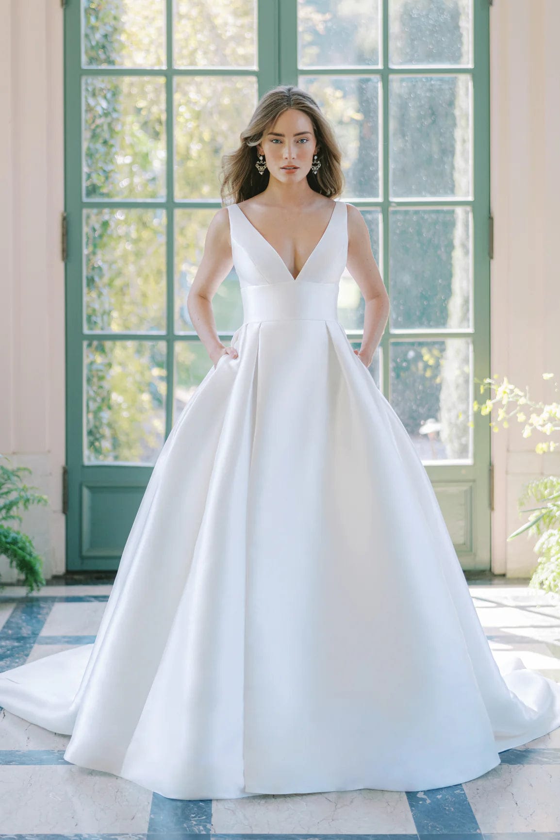 Blue Willow by Anne Barge Antonella Wedding Dress - Size 12 | Elegant A-Line Gown for Bridal Ceremony & Formal Events