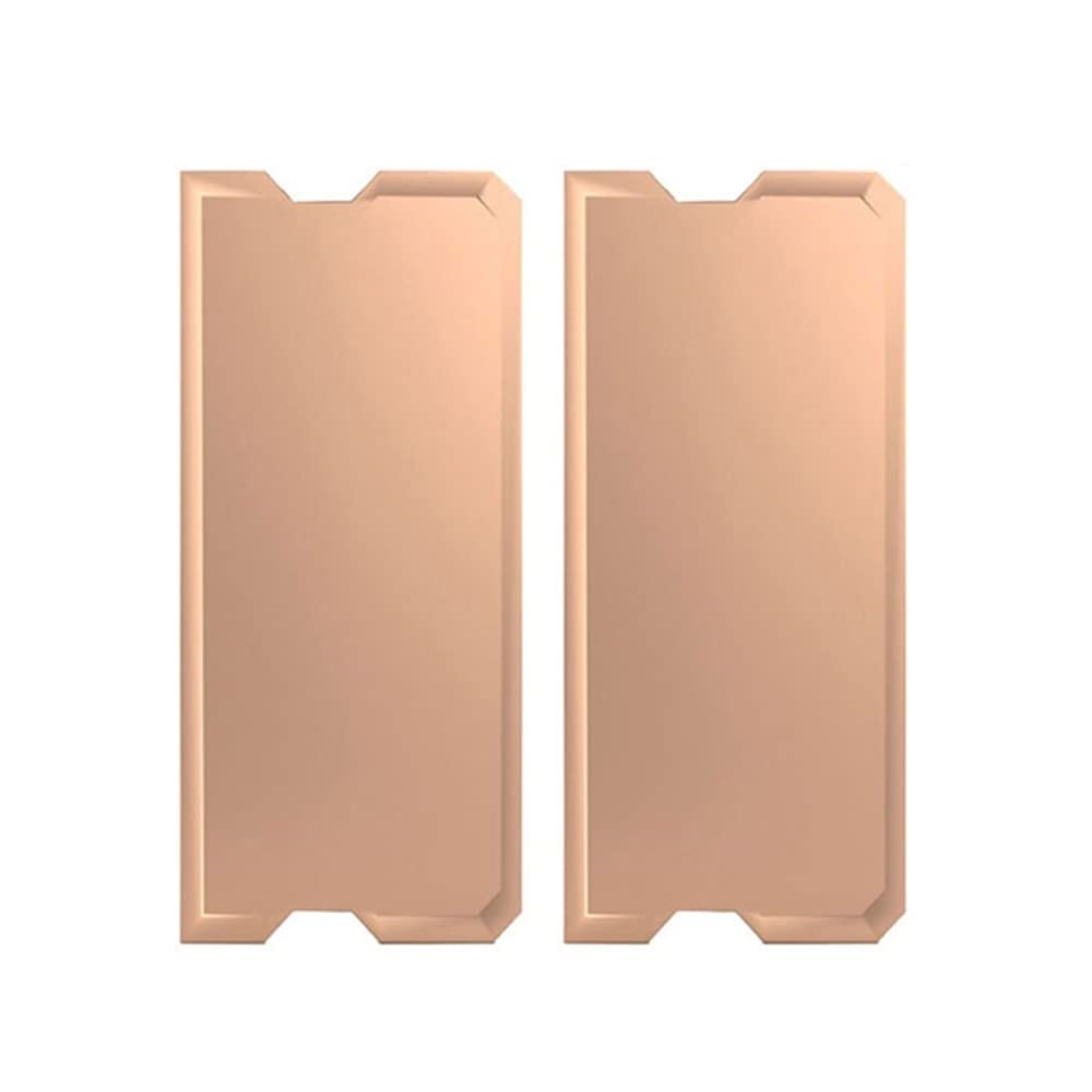 2 Pcs Pure Copper Laptop RAM Heatsink for DDR4/DDR5 - High Performance Memory Cooling Plate for Gaming PC & Laptop - Perfect for Overclocking & Heat Dissipation