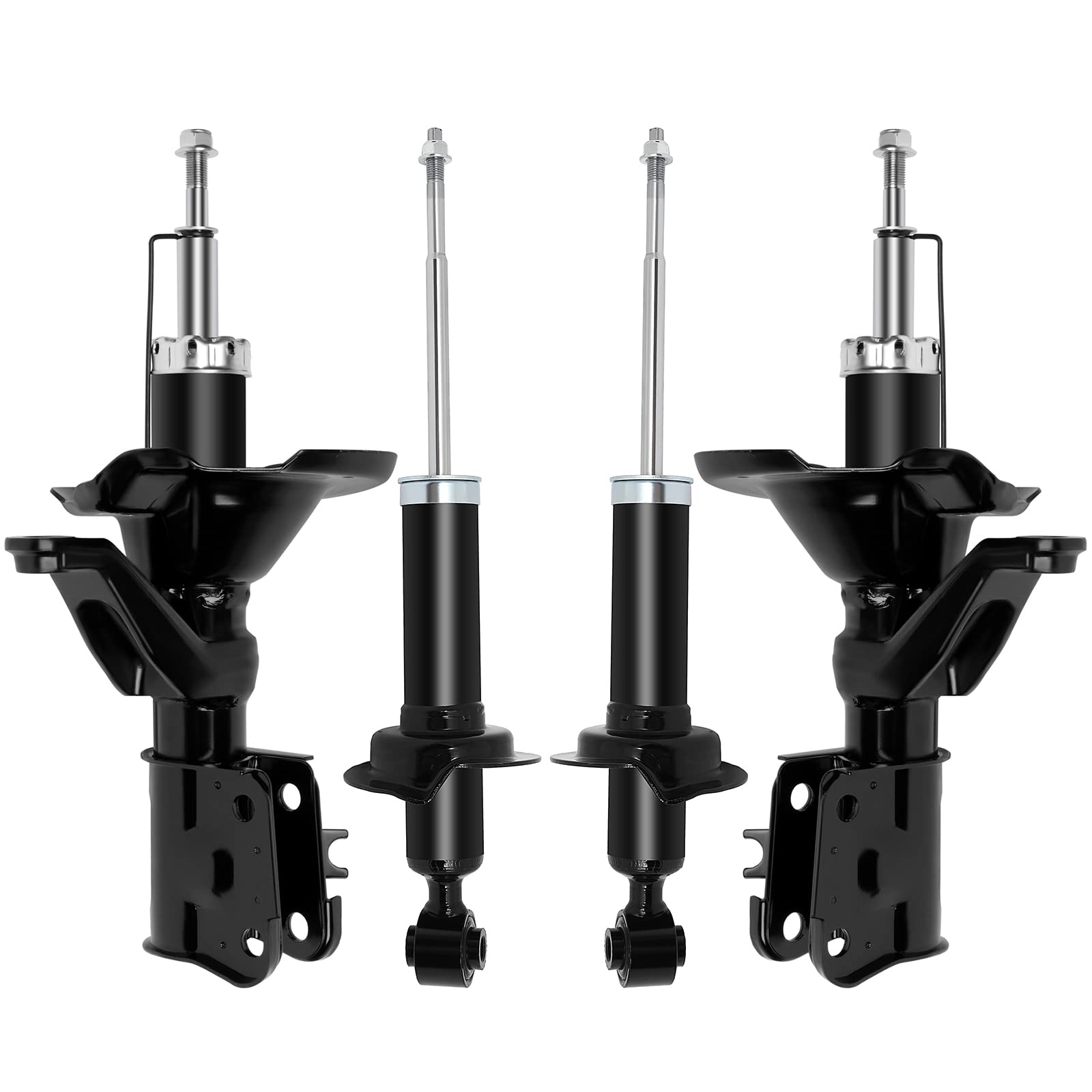 4Pcs Front & Rear Shock Absorber Set for 2001-2005 Acura EL & Honda Civic - INEEDUP Strut Replacement Kit - Smooth Ride for City Driving, Daily Commutes & Bumpy Roads - Perfect for Sedan Suspension Upgrade & Comfortable Driving Experience