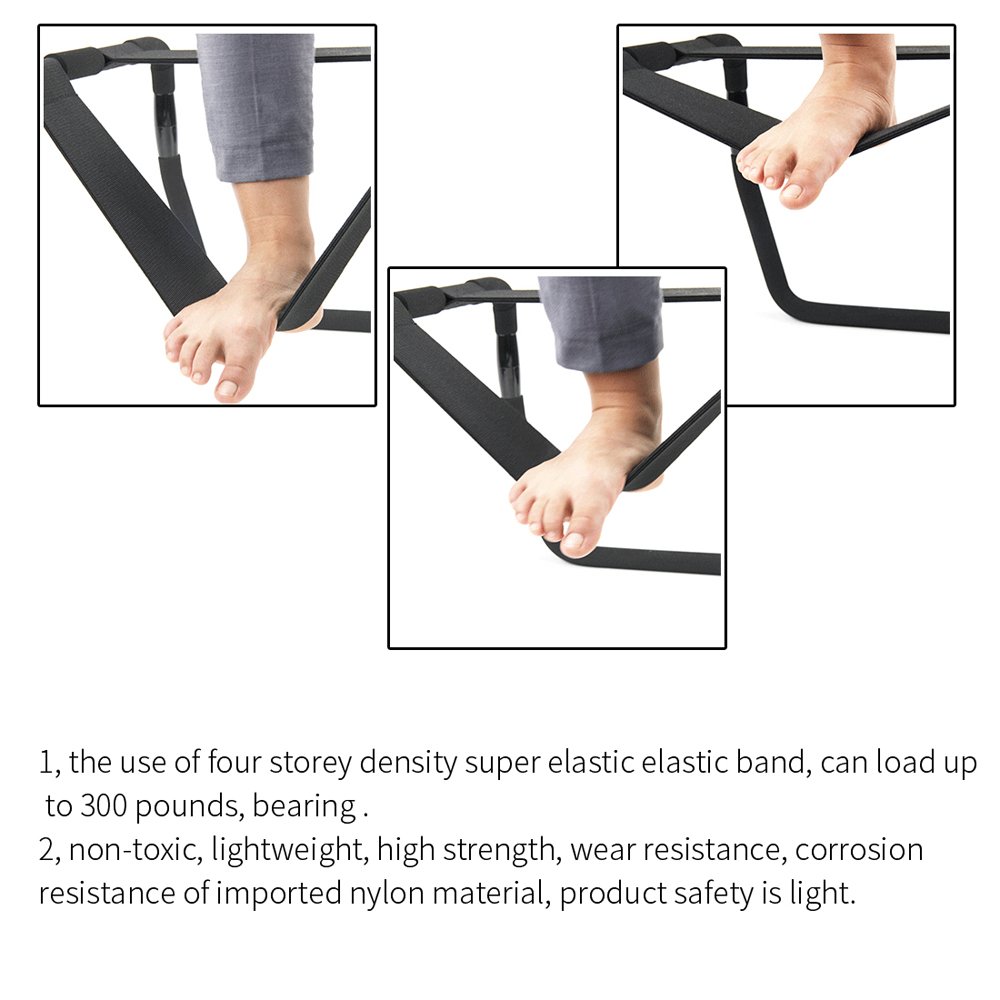Adjustable Black Detachable Bounce Stool Chair - Ergonomic Bedroom & Living Room Furniture for Relaxing, Reading & Meditation (2-Plus Size, Height Adjustable)