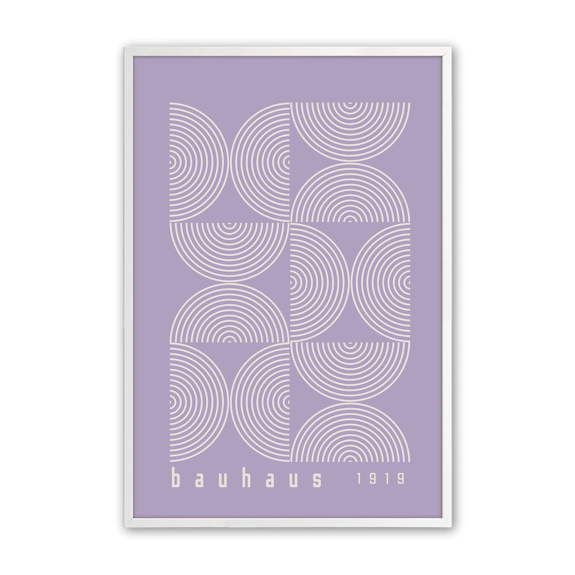 Bauhaus Flow and Composition in Purple II - Set of 2 Modern Art Prints for Home & Office Decor | Abstract Wall Art for Living Room, Bedroom or Workspace
