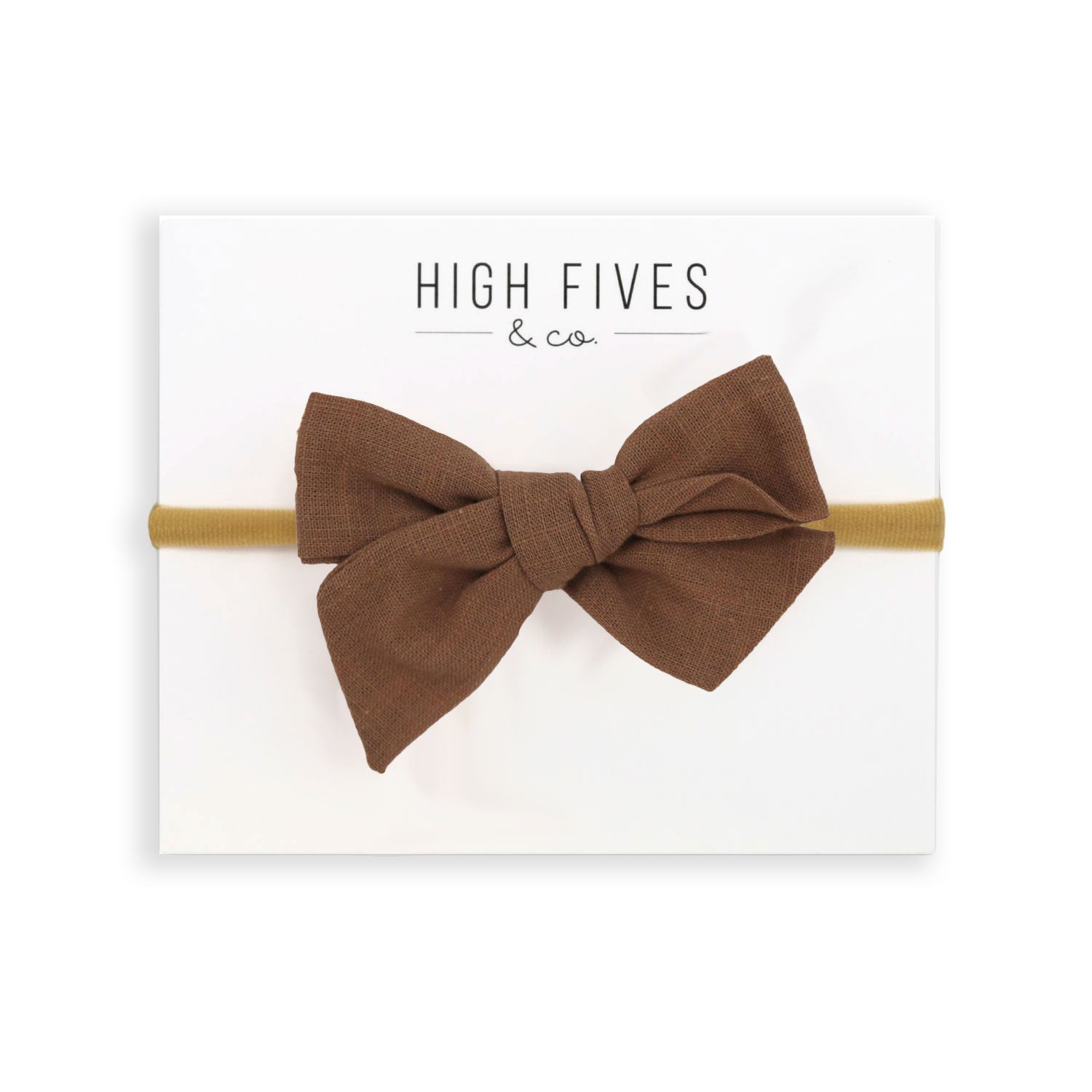 Linen Bow Nylon Headband for Women - Soft Stretch Hair Accessories for Workout, Yoga, and Everyday Style