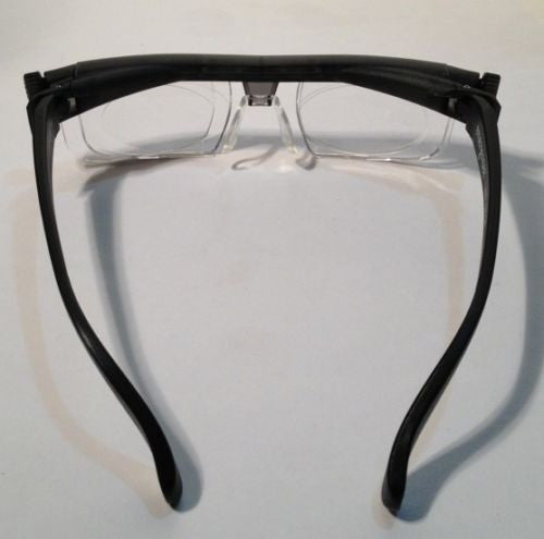 Adlens Emergensee Adjustable Focus Glasses - Emergency Eyewear with Variable Lens Power (Black) | Perfect for Reading, Travel & Emergency Vision Correction