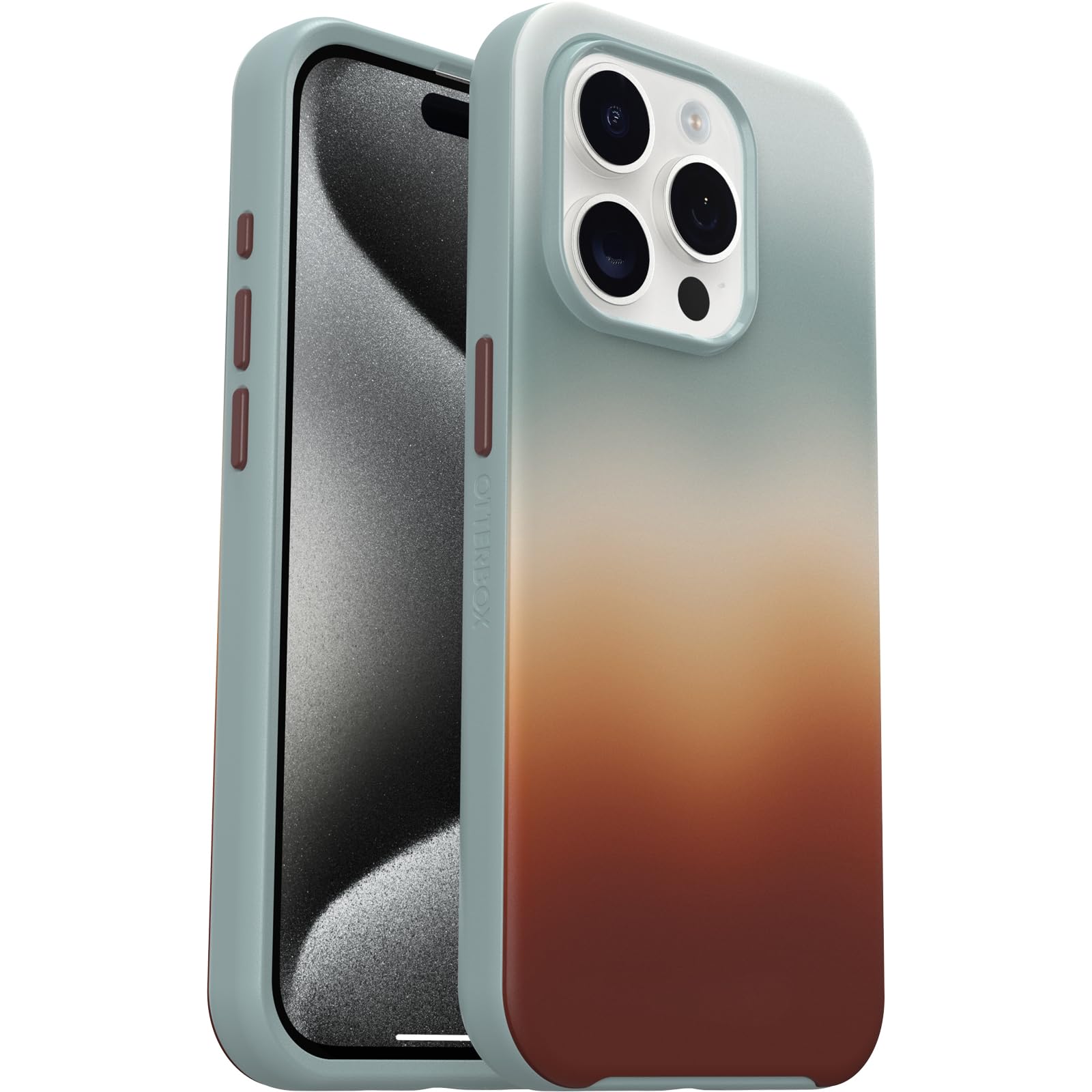 OtterBox Symmetry Series Case for iPhone 15 Pro - ARIZONA SUNRISE Blue | MagSafe Compatible | Ultra-Sleek Design | Raised Edge Protection for Camera & Screen | Perfect for Everyday Use, Travel & Outdoor Activities