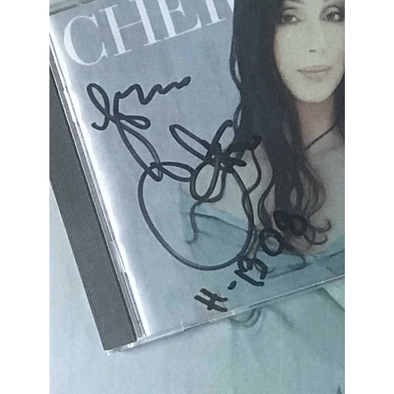 Cher Believe CD Collage - Autographed by Cher with BAS Certificate of Authenticity - Perfect for Music Collectors & Cher Fans Display
