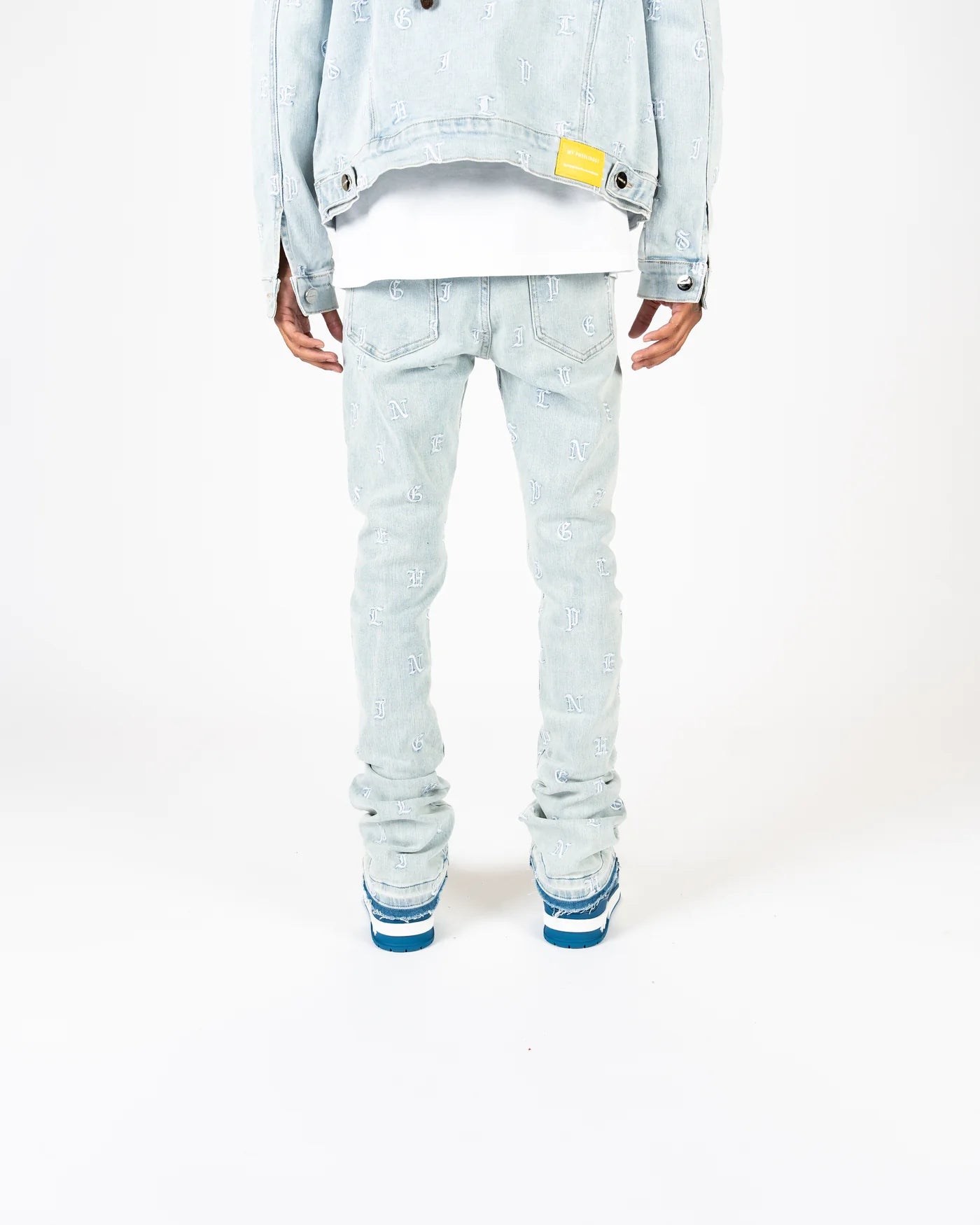 PHEELINGS SOUL STAMPED DENIM JACKET for Women - Vintage Distressed Denim Coat with Unique Embroidery - Perfect for Casual Outfits, Music Festivals & Streetwear Fashion