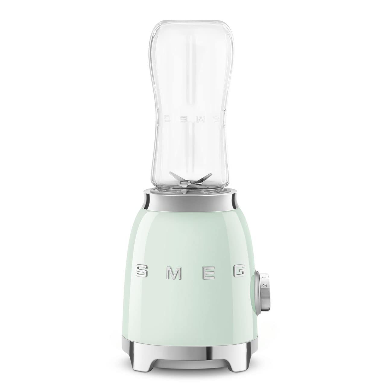SMEG 50's Retro Style Personal Blender - 600W, 2 BPA-Free 600ML Bottles, Pastel Green (PBF01PGUS) | Perfect for Smoothies, Protein Shakes & Healthy Drinks at Home, Office or Gym