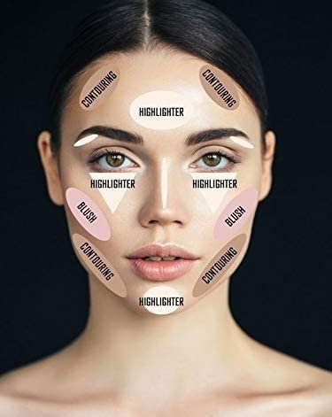 Professional Studio Ultra Base Concealer & Contour Face Cream - Full Coverage Makeup Palette for Highlighting & Contouring - Perfect for Daily Makeup, Photo Shoots & Special Occasions