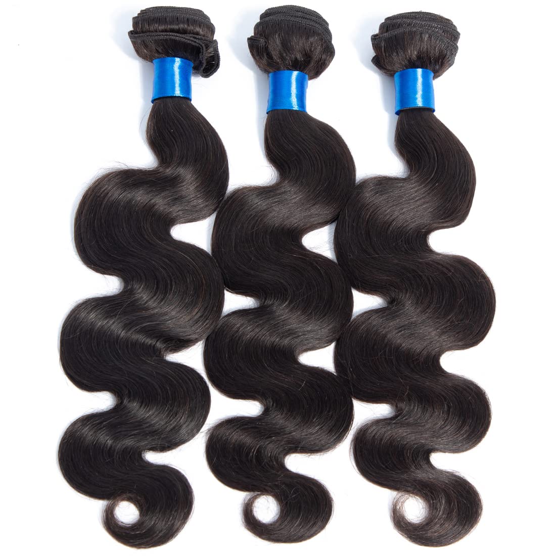 100% Unprocessed Brazilian Virgin Human Hair Weaves - 3 Bundles Body Wave Hair Extensions in Natural Black (22/24/26 Inch) | Perfect for Daily Wear, Parties & Special Occasions