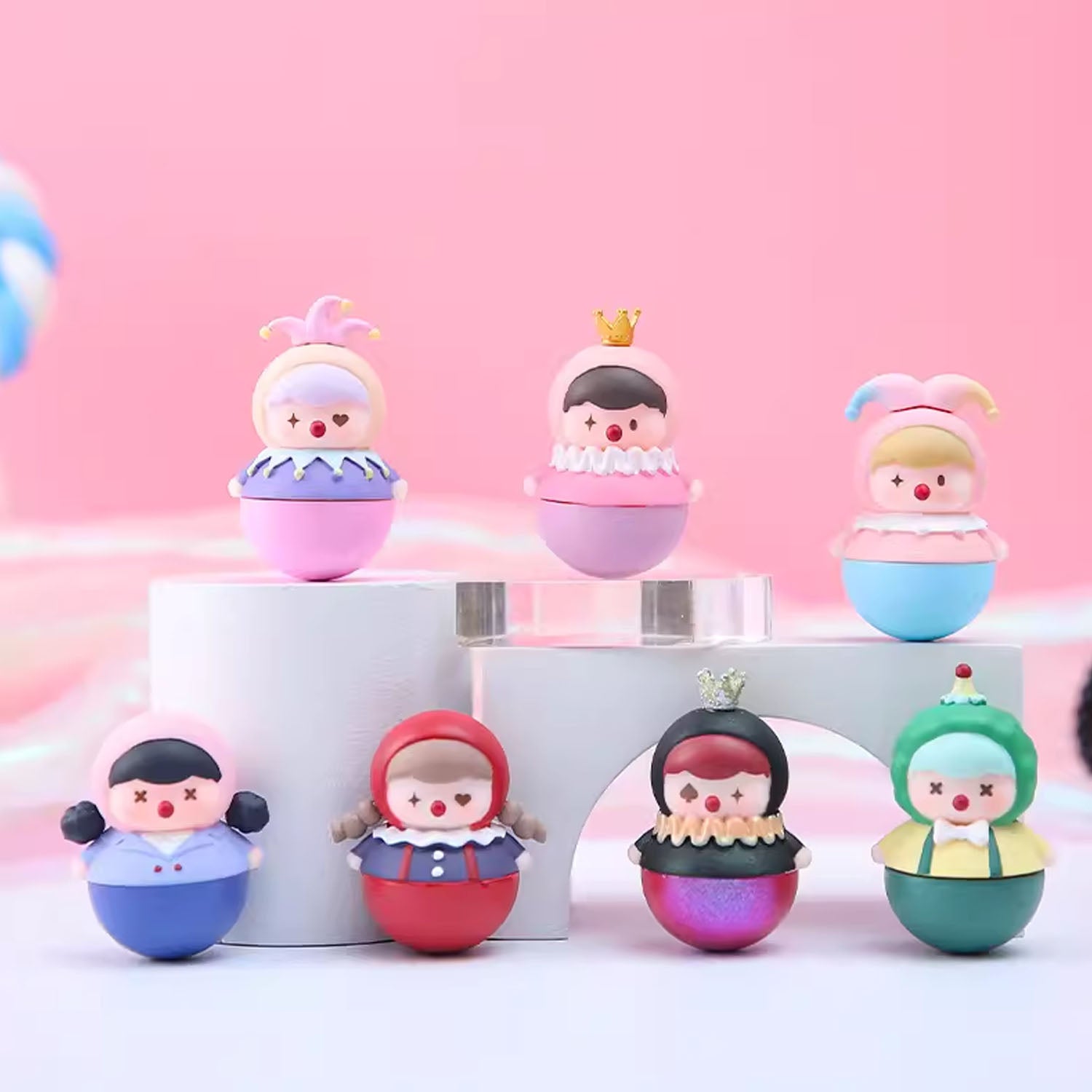 Fat Kiki Circus Bean Series Blind Box - Cute Collectible Vinyl Figures for Kids & Adults - Perfect for Home Decor, Party Favors & Gifts